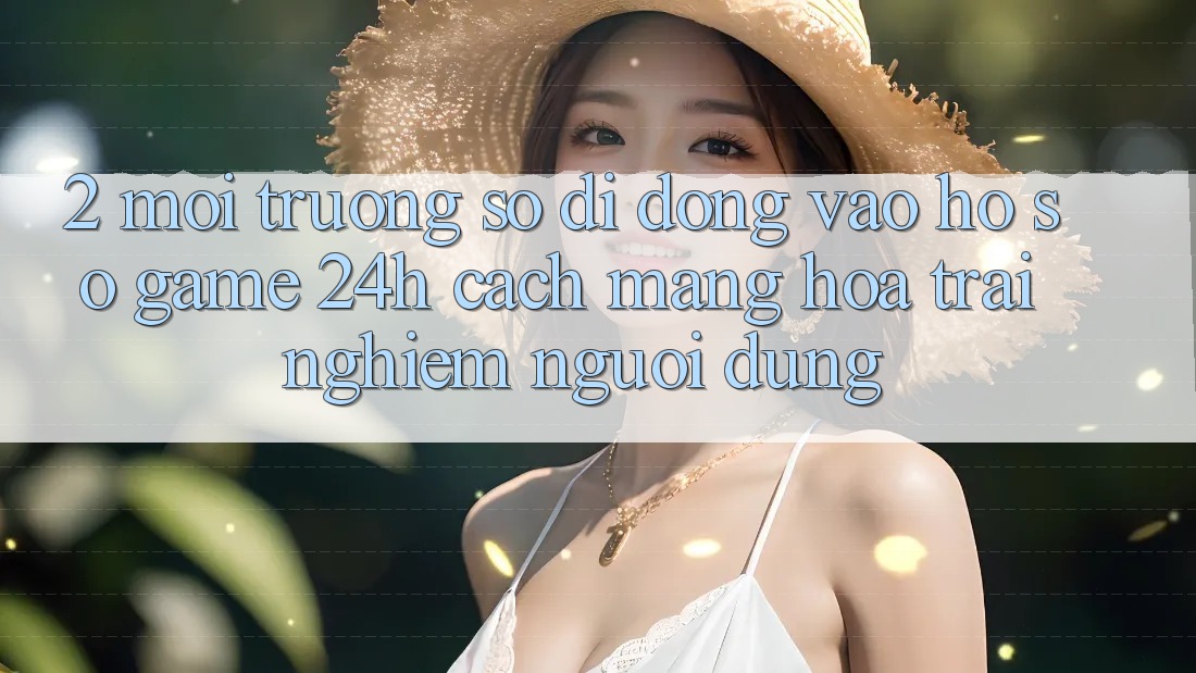 2. Môi trường số di động Vào hồ sơ Game 24h: Cách Mạng Hóa Trải Nghiệm Người Dùng