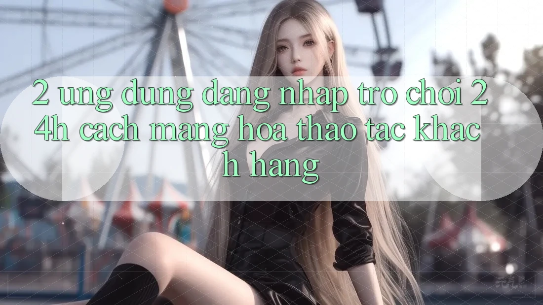 2. Ứng Dụng Đăng Nhập Trò chơi 24h: Cách Mạng Hóa Thao tác Khách hàng