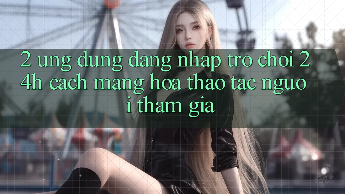 2. Ứng Dụng Đăng Nhập Trò chơi 24h: Cách Mạng Hóa Thao tác Người tham gia