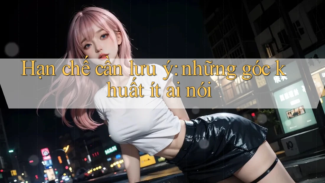 Hạn chế cần lưu ý: những góc khuất ít ai nói