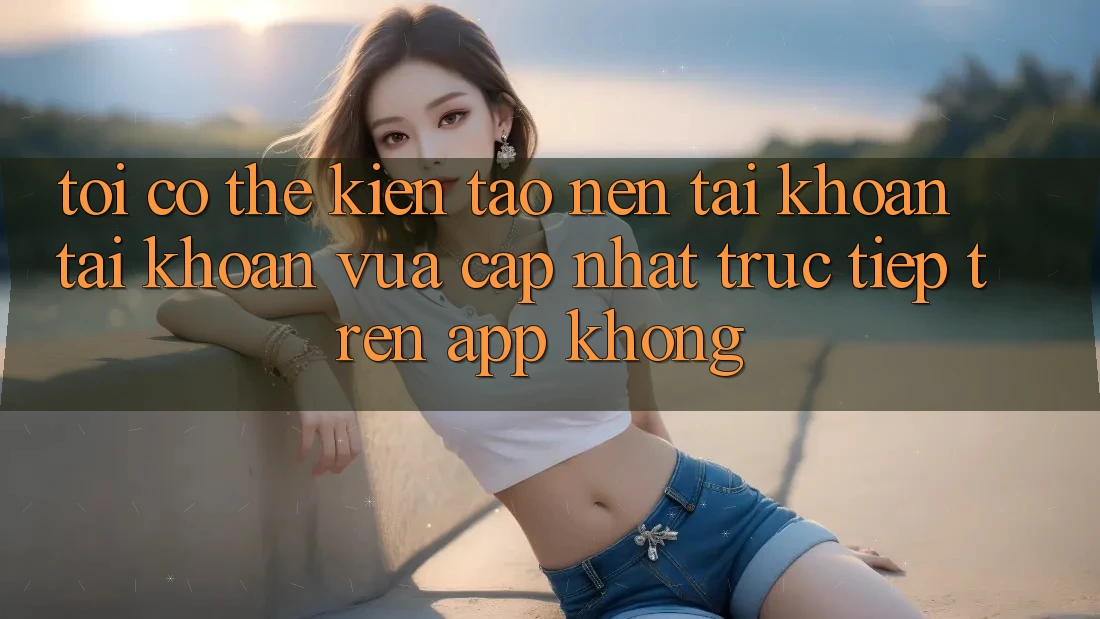 Tôi có thể kiến tạo nên tài khoản tài khoản vừa cập nhật trực tiếp trên app không?