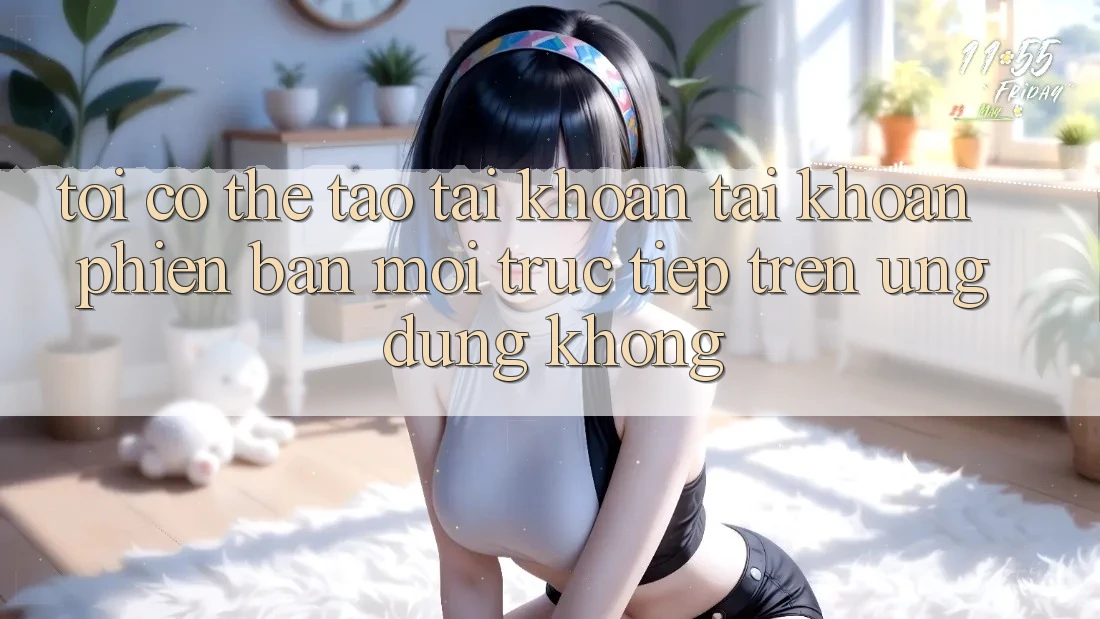 Tôi có thể tạo tài khoản tài khoản phiên bản mới trực tiếp trên ứng dụng không?